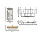 Vicenza Wadah Saji Serena B916 Padi